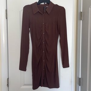 H&M fitted buttoned down shirt dress